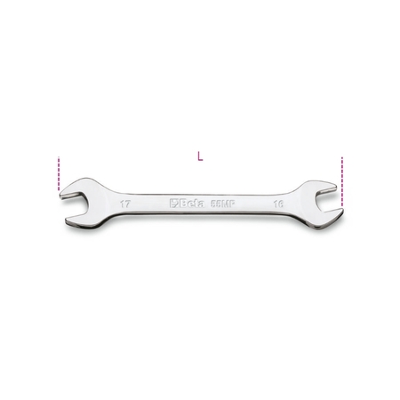 BETA Double Open End Wrench, Bright, 18X19mm 000550621